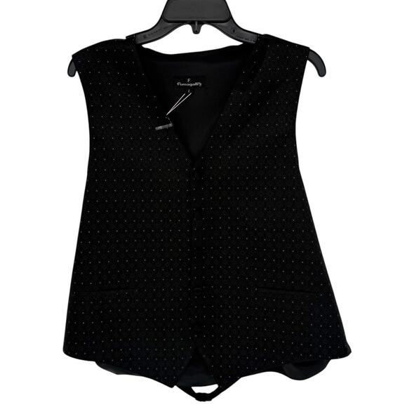 Y2K VTG Fumagalli’s Jacquard Waistcoat Men’s L Formal Evening Vest - Picture 1 of 4